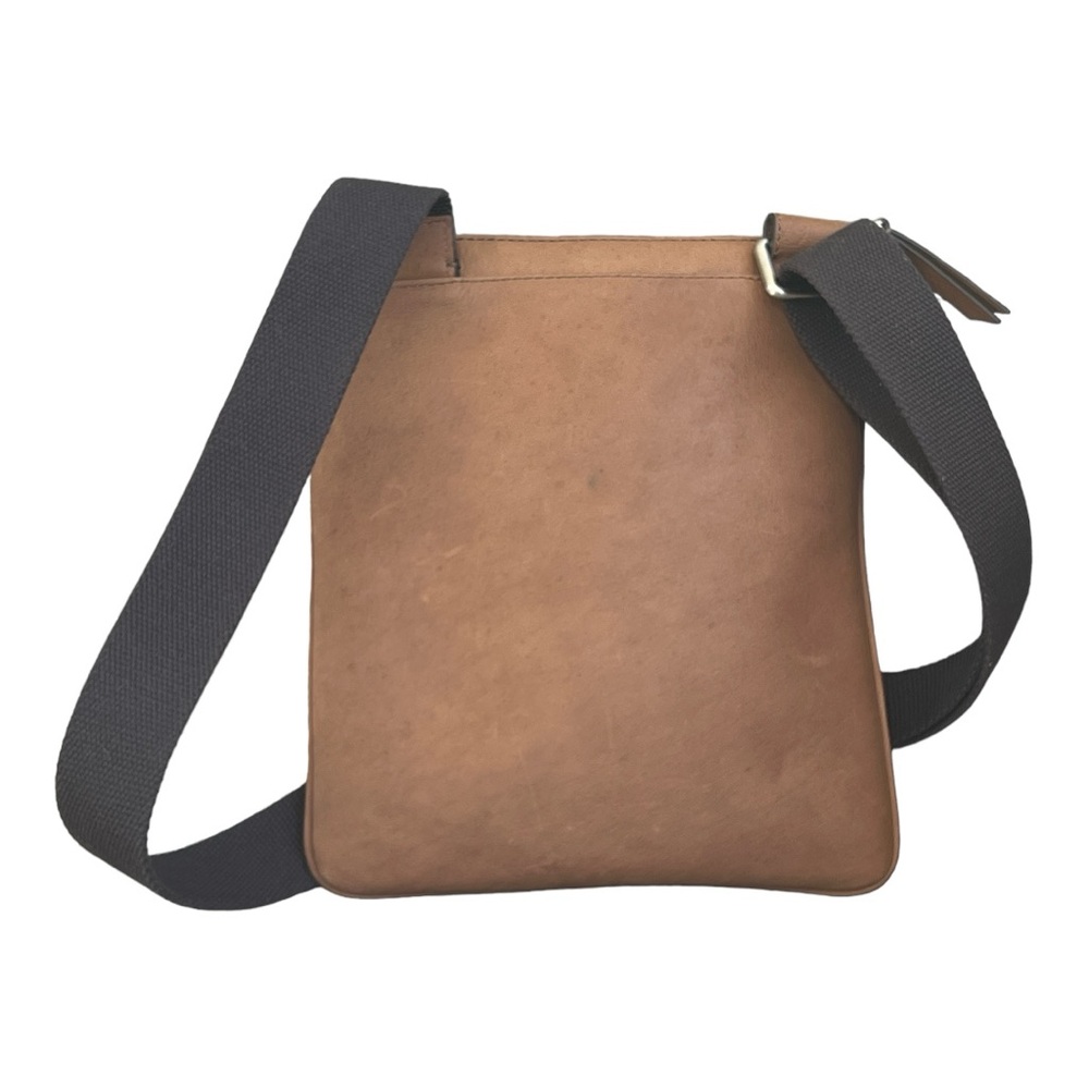 Fossil Unisex Leather Crossbody Satchel New - Picture 4 of 7